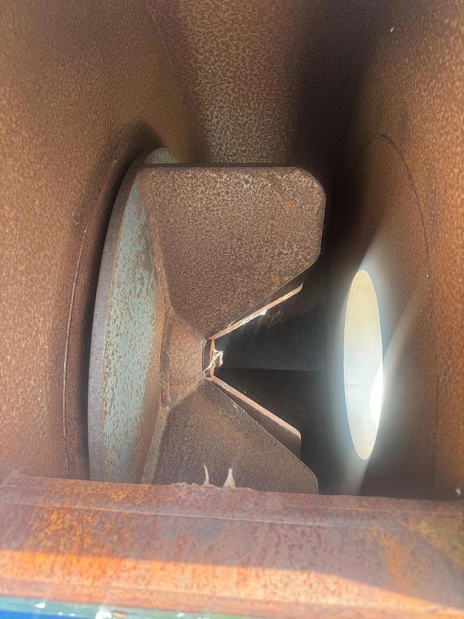 Used Industrial Blower Fan CW Top Horizontal Blower, No Drive, 12” Inlet