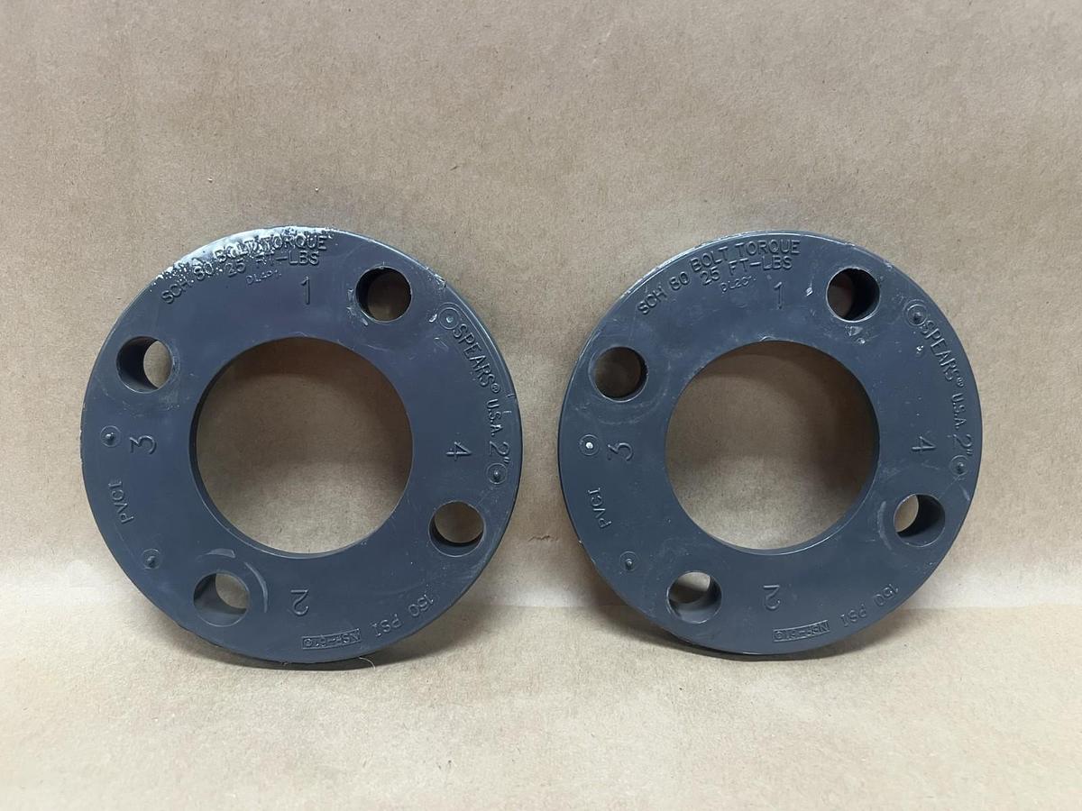 Used Spears SCH 80 2", 25 FT-LBS, 150 PSI Bolt Torque - Lot of 2