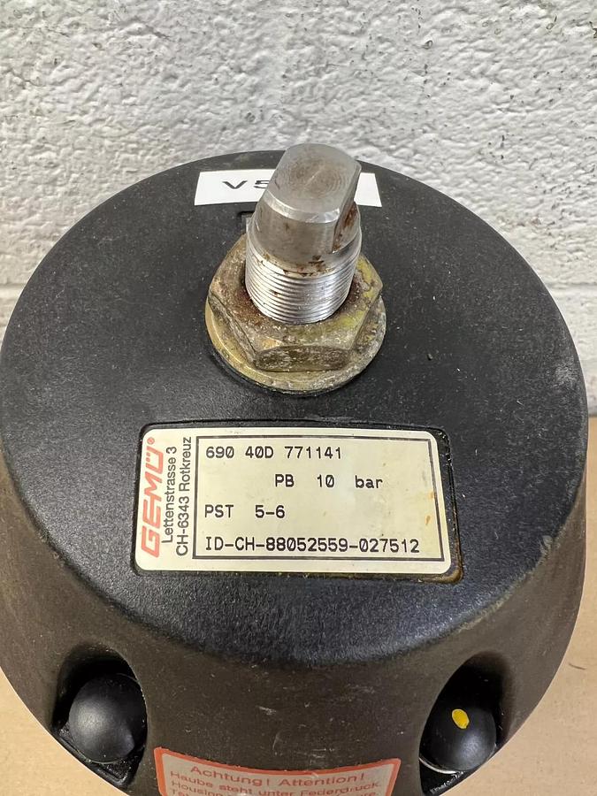 Used Gemü DN 40 PN10 DA 50 PP Diaphragm Valve
