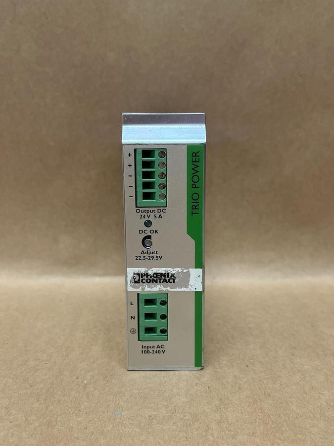 Used Phoenix Contact TRIO-PS/1AC/24DC/5 50-60 Hz, 100-240V, TRIO Power Supply