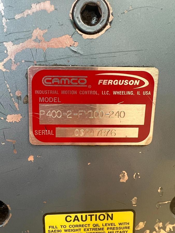 Used Camco Ferguson P400-2-FY100-240 Shaft Drive