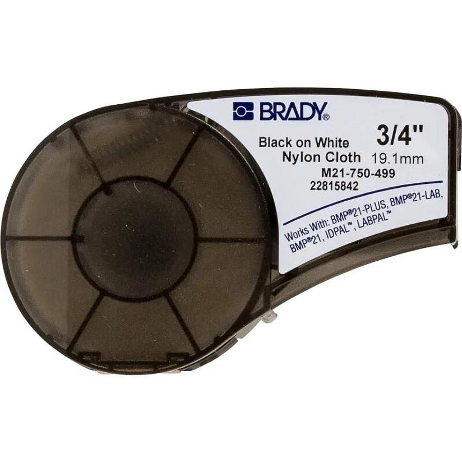 Used Brady B580 Black on Yellow, 1.125” x 90’ Label Cartridge, Roughly 30’ Left