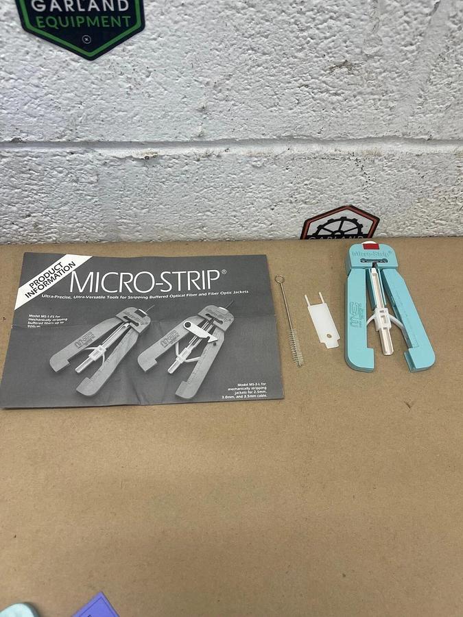 Used Micro Electronics Micro-Strip, Fiber Optics Precision Stripper, MS-1-FS