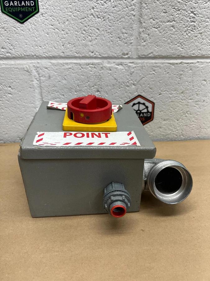 Used 6” x 6” Conduit Box, On and Off Switch, 4” Deep