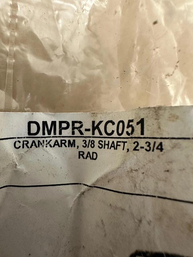 Used Johnson Controls DMPR-KC051 Crank Arm 3/8" *NEW*