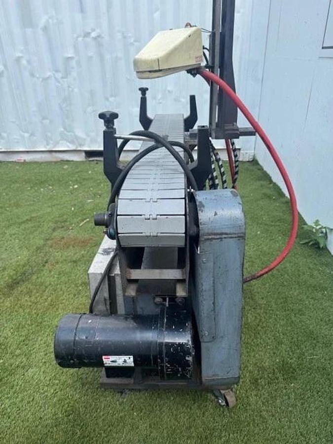 Used Lepel Conveyor 6" W, 52” L, TR-1000A 1/2Hp DC Motor, PPS Induction Sealer