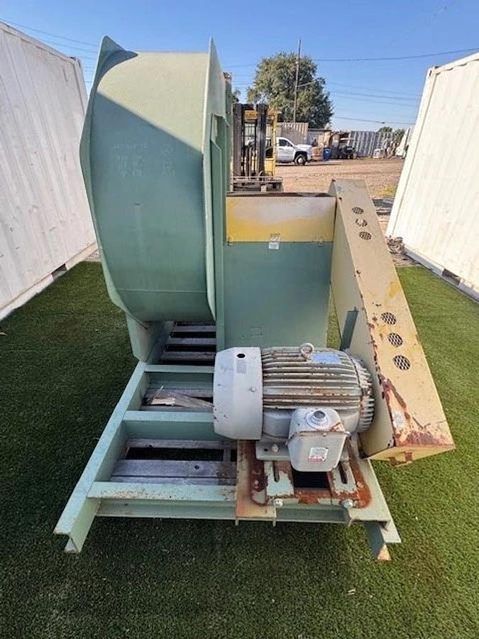 Used American Fan Co IE-21-MH, CW Top Horizontal Blower, 40Hp Motor, 1760RPM 575V