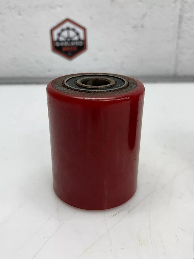 Used 6204-2RS 2-3/4” Diameter, 3-3/8” Wide Pallet Jack Polly Load Wheel