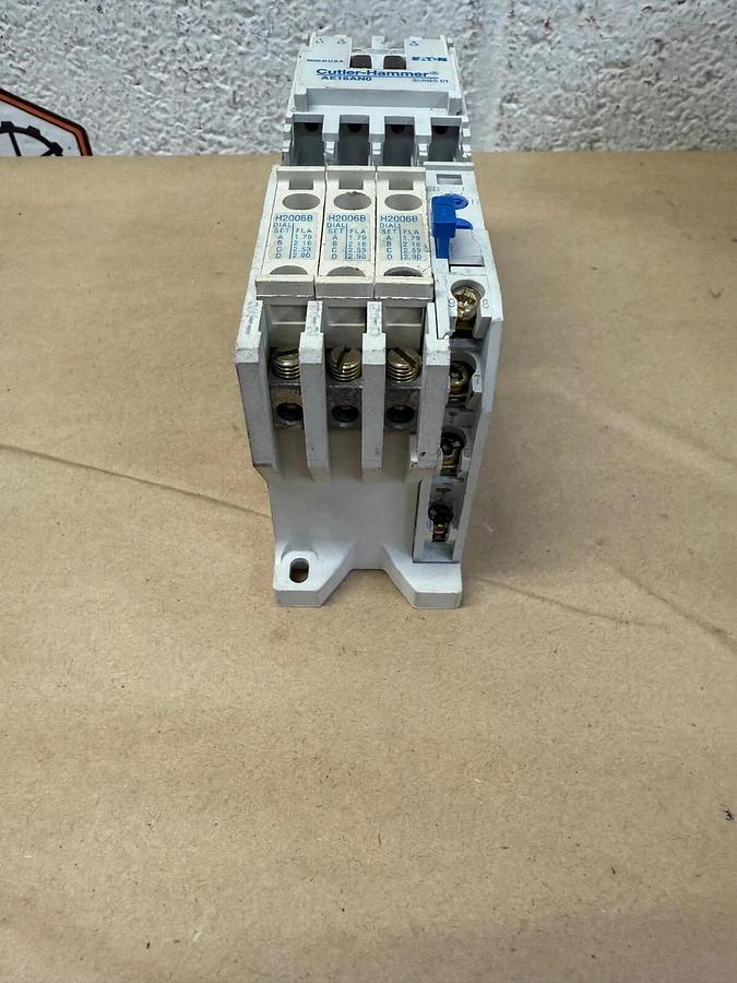 Used Eaton/Cutler-Hammer AE16AN0 Ser A1 Contactor, w/ C306DN3 Ser B1 Overload Relay
