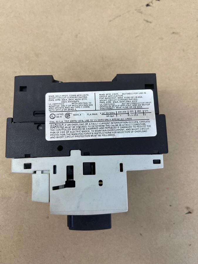 Used Siemens 3RV1021-1EA10 Circuit Breaker, Sirius