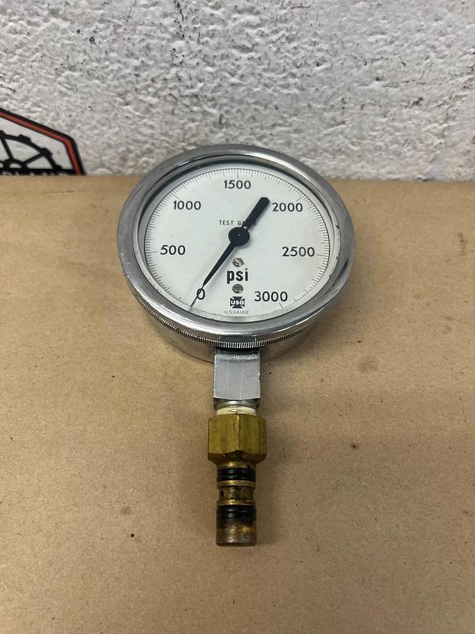 Used USG 0-3000 PSI Pressure Gauge