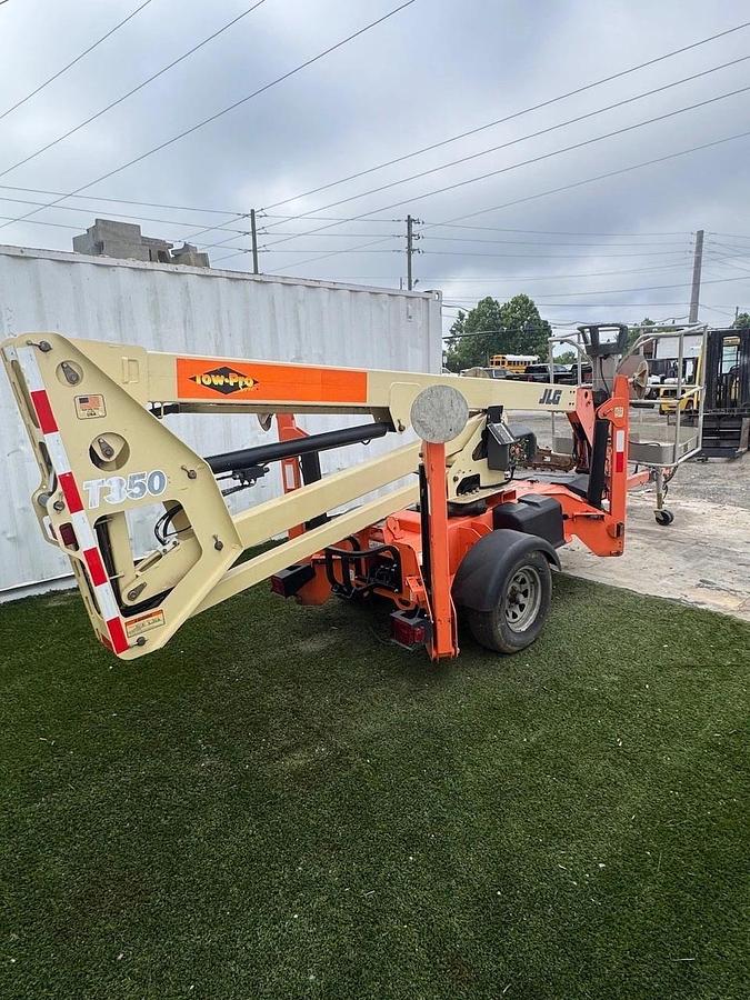 Used JLG T350 Towable Boom Lift, 34' 5" Height Capacity, 18' 9" Booming Capacity