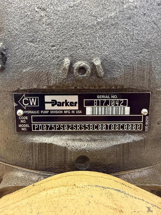 Used Parker PD075PS02SRS5BC00T00C0000 Hydraulic Pump