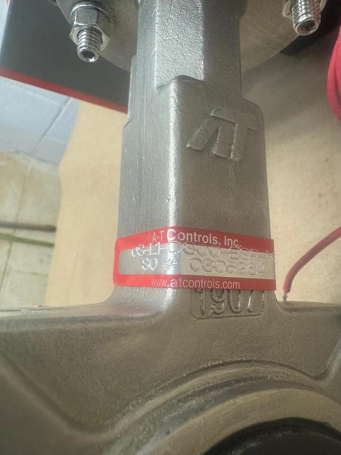 Used Triac OS-L1-0300/2R4SE Butterfly Valve, 3-1/4” Valve