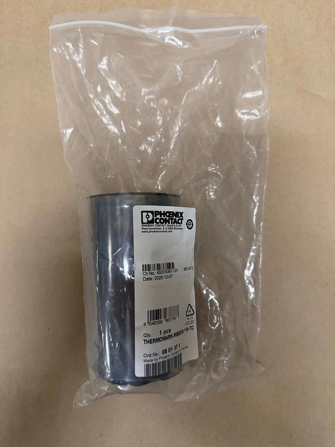 Used Phoenix Contact Thermomark-Ribbon 110-TC Ink Ribbon *NEW*