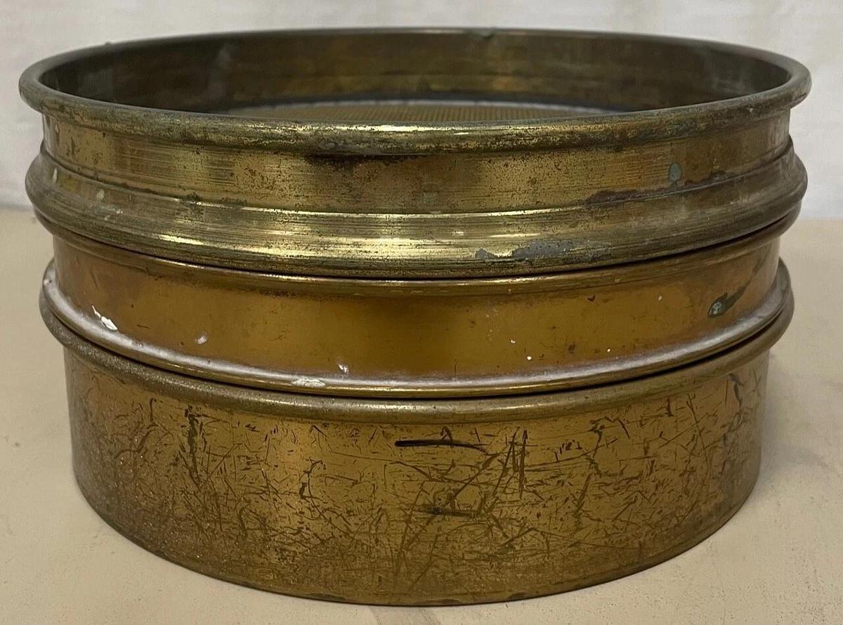 Used Fisher Scientific 8” Test Sieve, Lot of 3, .841mm, .300mm, End Catch Pan