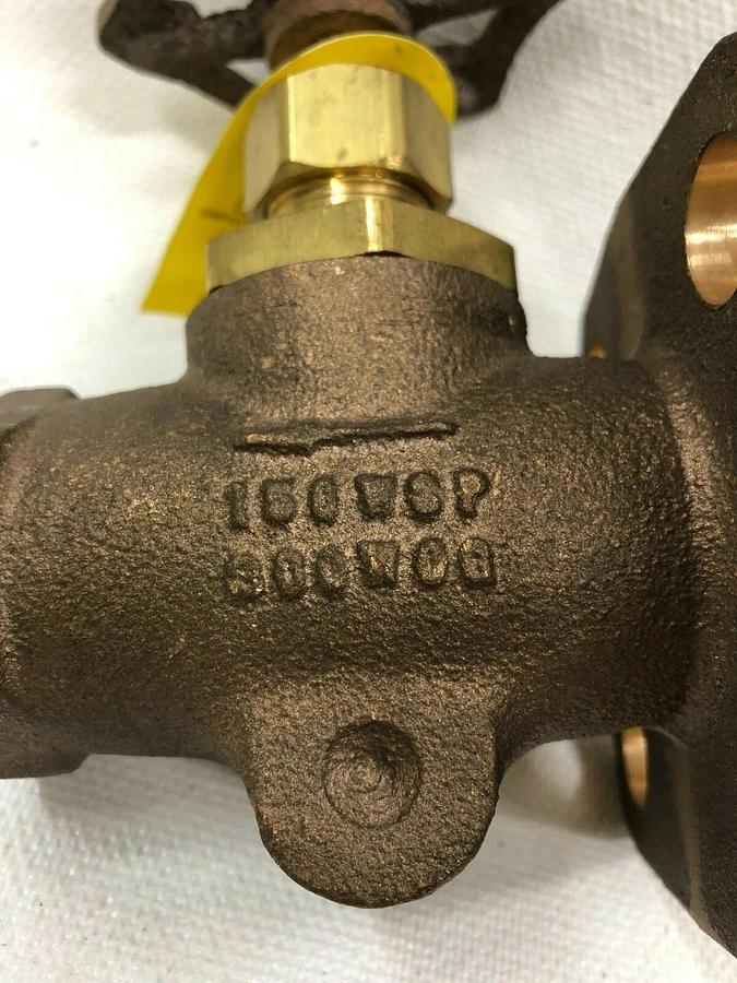 Used United Randleman 1” Brass Sampler Valve 150 WSP 30 WOG