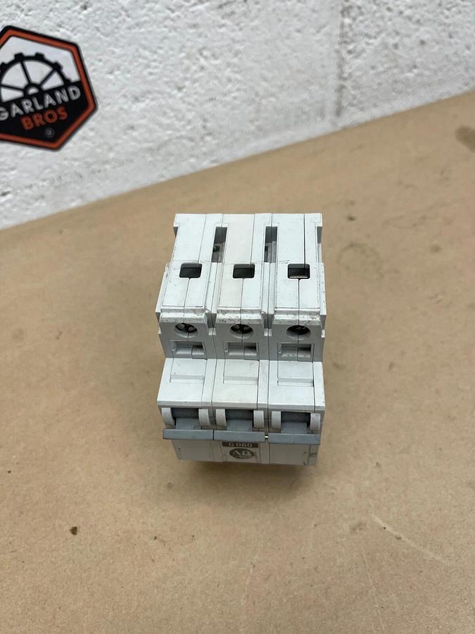 Used Allen-Bradley 1492-CB3 G060 Supplementary Protector, Series B, 6A