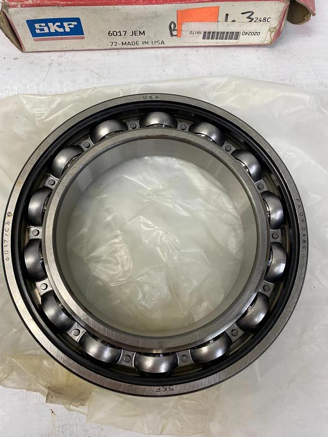 Used SKF 6017 JEM Deep Groove, Ball Bearing