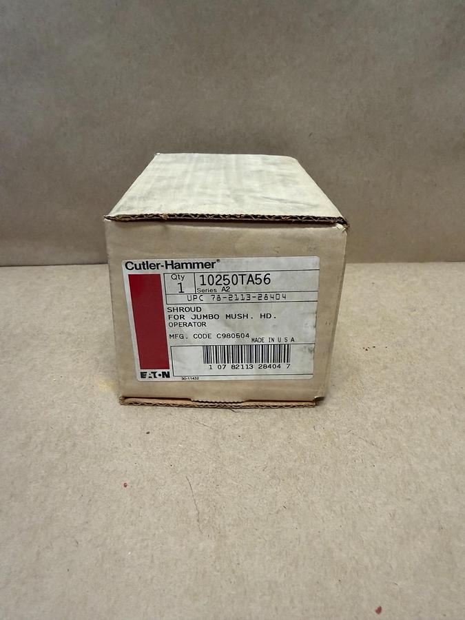 Used Cutler-Hammer 10250TA56 Shroud for Jumbo Mushroom Head Operator