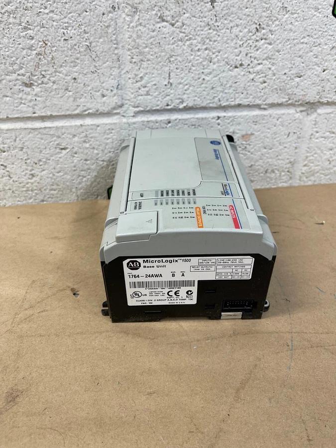 Used Allen Bradley 1764-24AWA Ser B Base Unit 1764-LSP Ser C Processor Unit