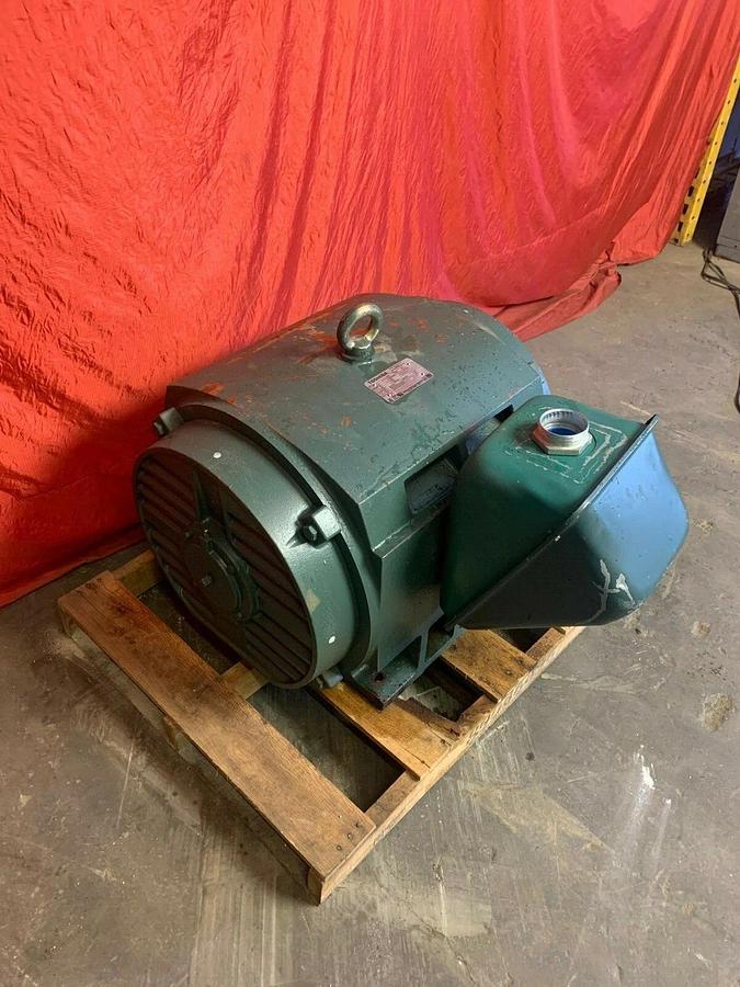 Used Toshiba Electric Motor 100HP 1190 RPM, Frame: TKKH B1006VL63VSH