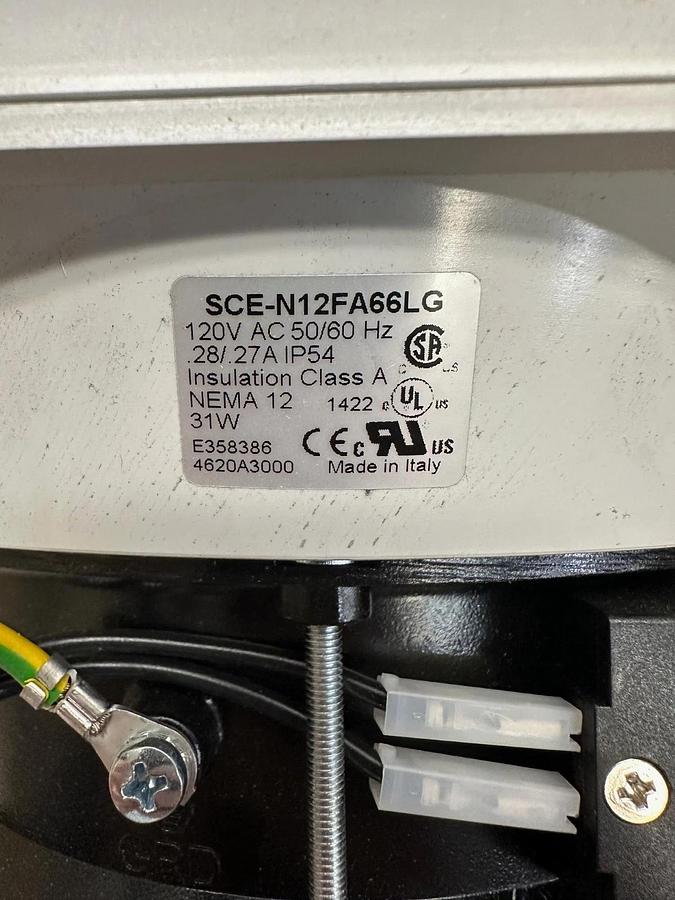 Used Saginaw Control SCE-N12FA66LG Filter Fan 10"x10" 120VAC 50/60Hz *New*