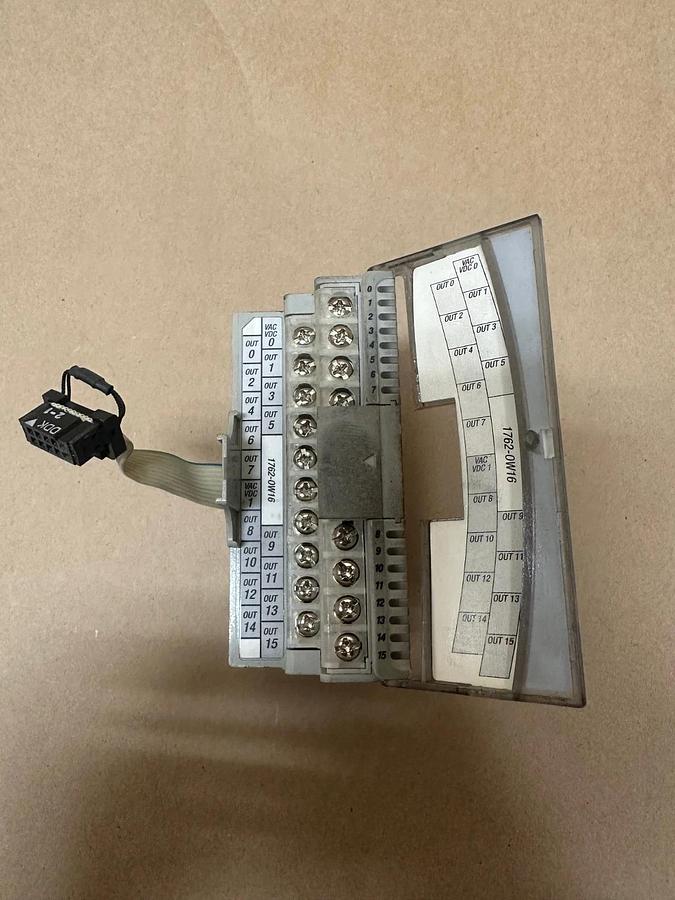 Used Allen Bradley 1762-OW16 Ser B MicroLogix 16 Point VAC/VDC Relay Output
