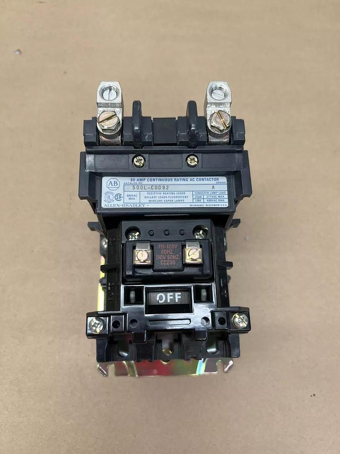 Allen Bradley 500L-C0D92 Ser A, 60A Lighting Contactor