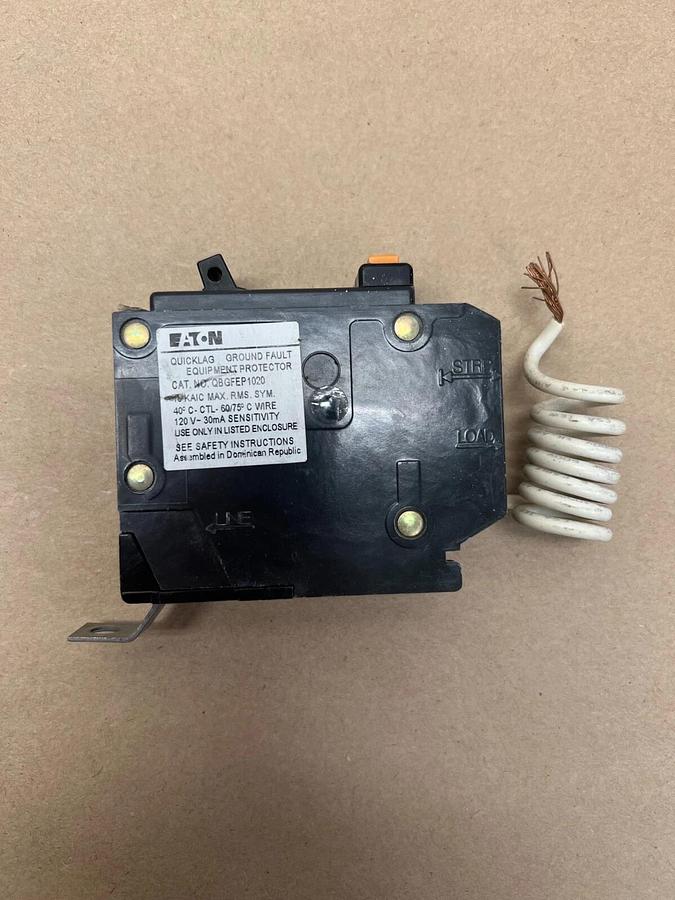 Used Eaton QBGFEP1020 20A Circuit Breaker