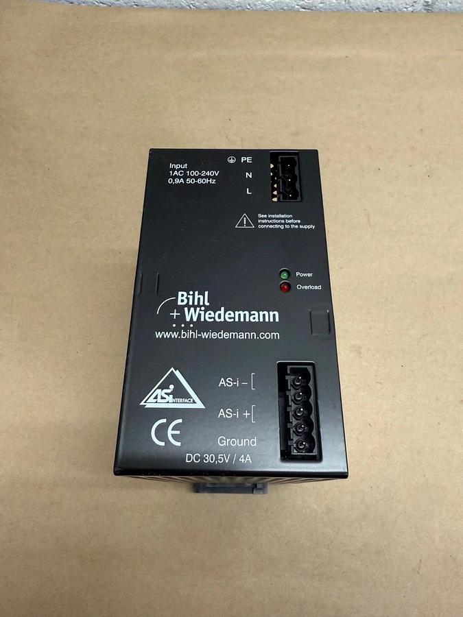 Used Bihl+Wiedemann BW1649 Power Supply *NEW*