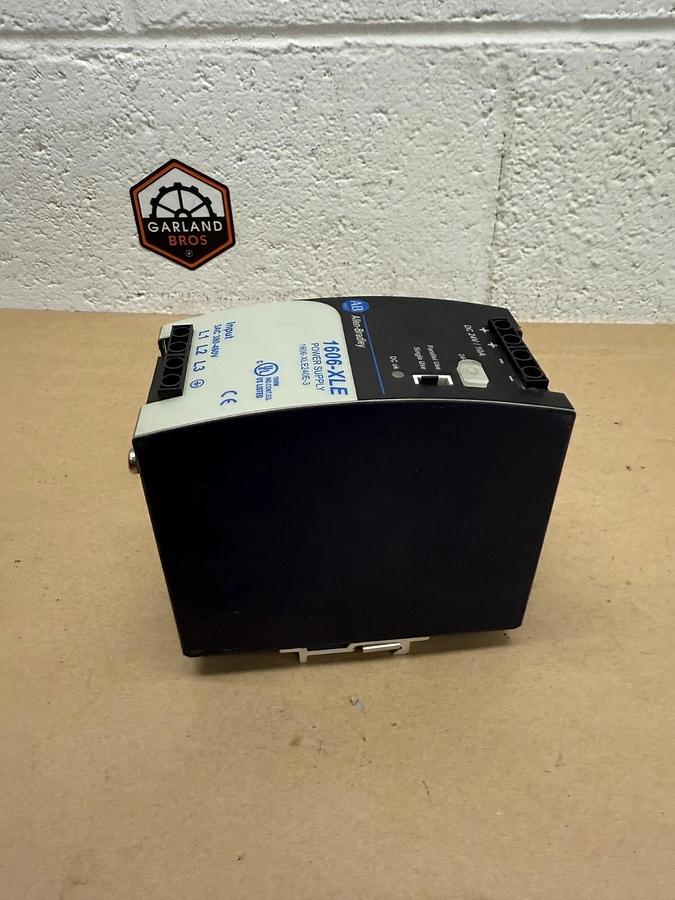 Used Allen-Bradley 1606-XLE240E-3 Power Supply, Ser A, 50/60Hz, 380-480VAC, 10A