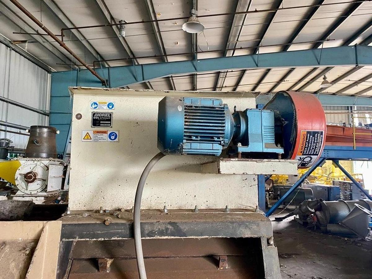 Used Andritz 43245 Hammer Mill & 1224 Feeder, 350Hp @ 1780RPM Motor