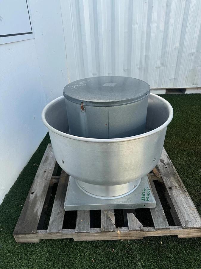 Used CaptiveAire NCA14FA Power Ventilator/ Exhaust Fan, Belt Drive 3/4Hp, 3 Ph