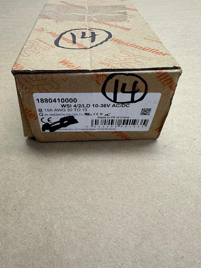 Weidmuller 1880410000 DIN Rail Fuse Terminal Blocks (Lot of 14) *NEW*