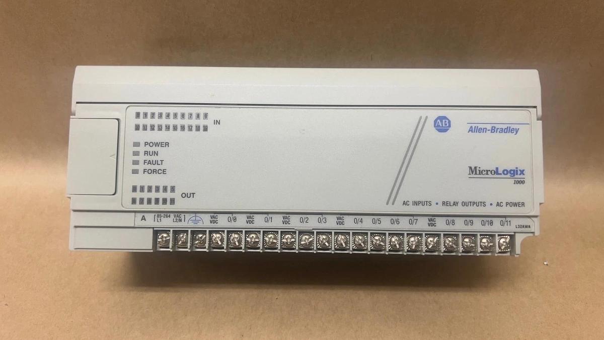 Used Allen Bradley MicroLogix 1000 1761-L32AWA Ser E Programmable Controller