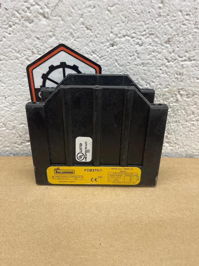 Used Bussman PDB370-1 Power Distribution Block, 310A *NEW*