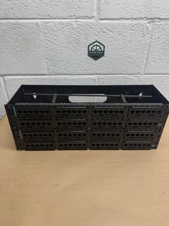 Used Ortronics OR-PHD66U48, 48 Port Patch Panel, Six 16-Port Modules