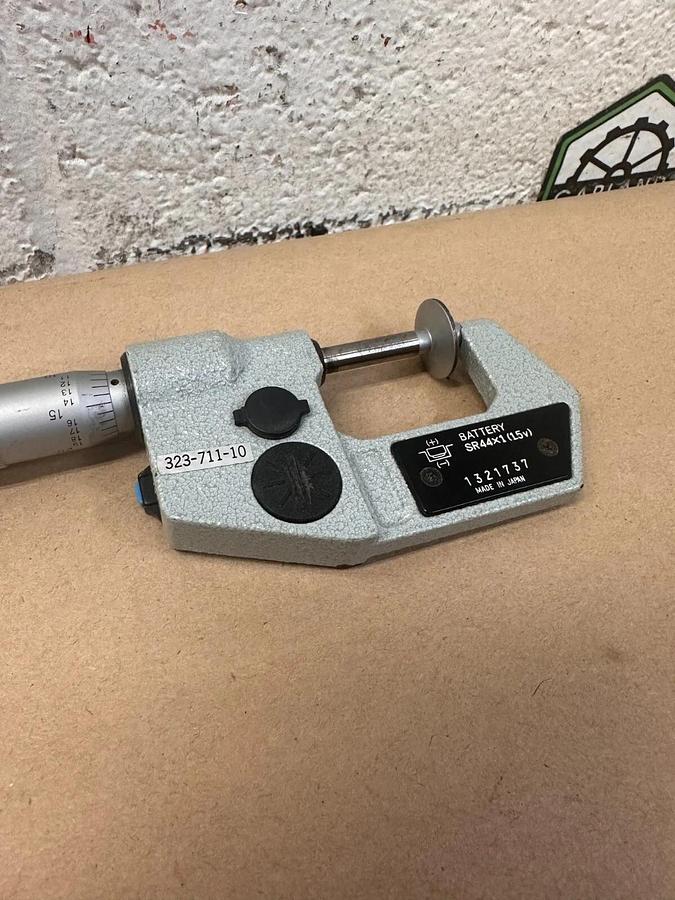 Used Mitutoyo - 323-711-10 - Digimatic Micrometer 0-1” 0.00005”-0.001mm No Case