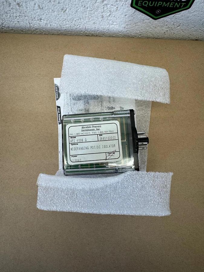 Used Absolute Process Instruments API 4008 G Transmitter Wideranging Pot/DC Isolator