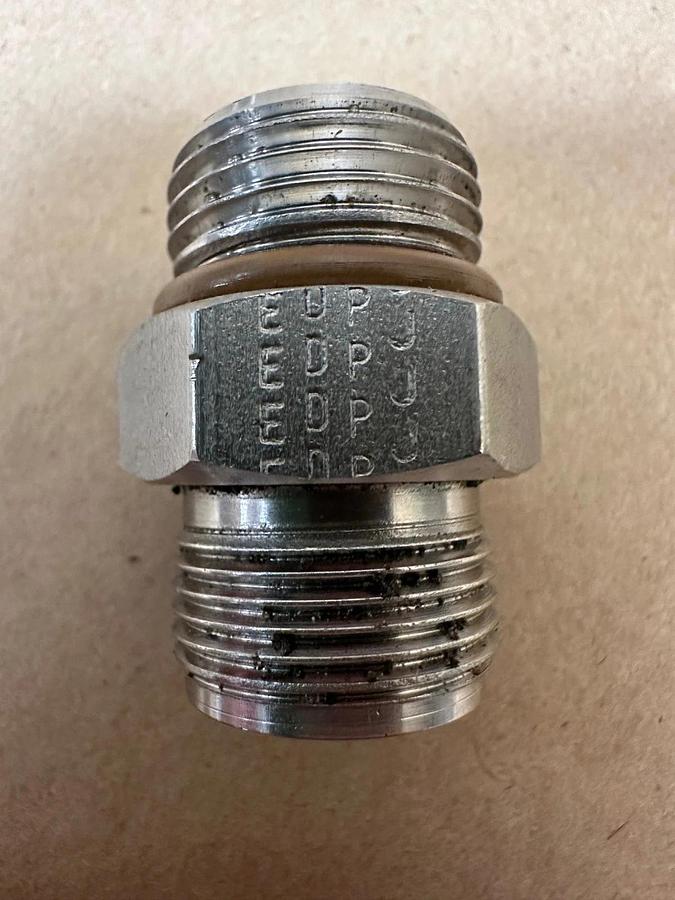 Used Parker P316 Stainless Steel Straight Adapter - Lot of 5