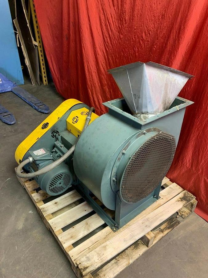 Used New York Blower (NYB) Size 15 PLR Fan Class 2 ARR-9, 3266 CFM , 5 HP Motor