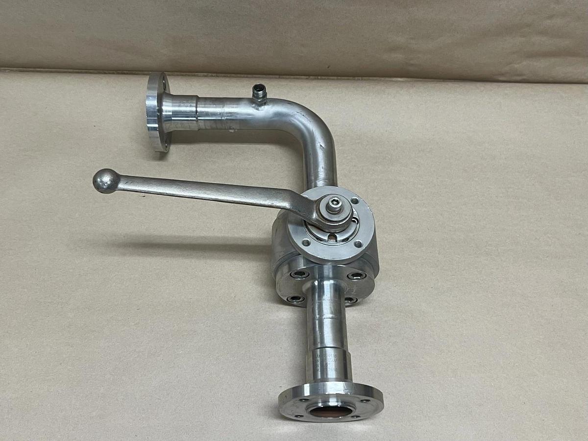 Used Pister DN32, PN40 SS High Pressure 2-Way Ball Valve Assembly