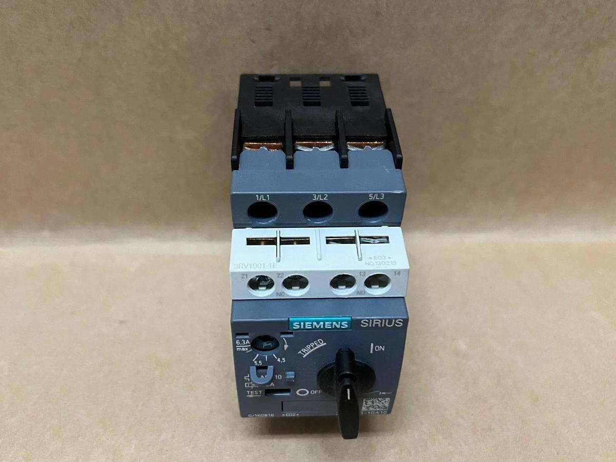 Used Siemens 3RV2021-1GA10 SIRIUS Class 10, Circuit Breaker