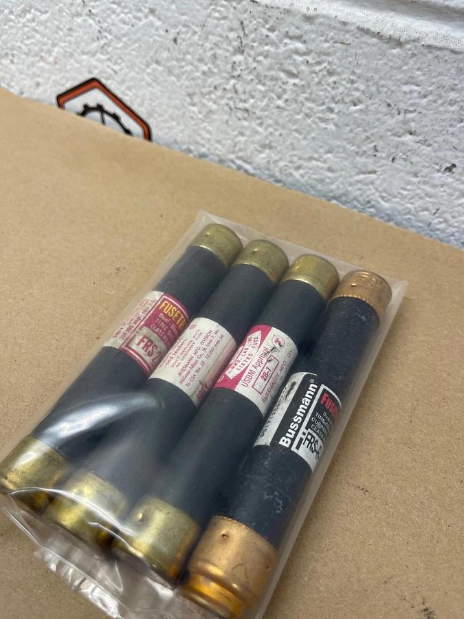 Used Bussmann Fusetron Dual Element Fuses - Lot of 4