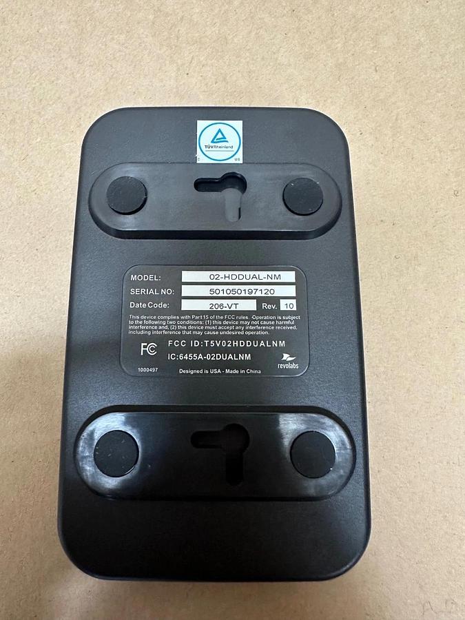 Used Revolabs 02-HDDUAL-NM Dual-Channel Wireless Microphone System *NEW*