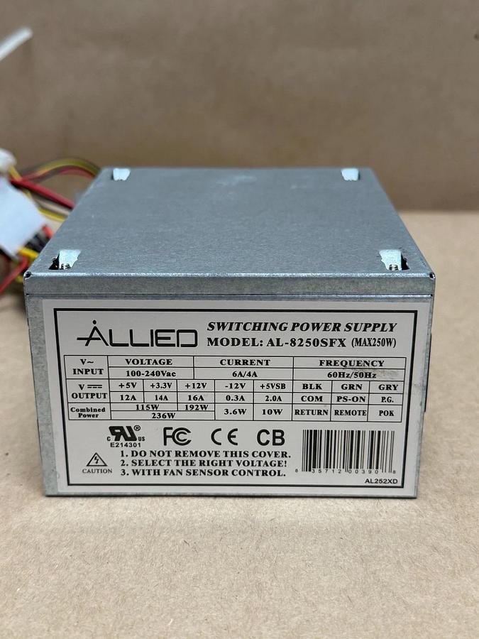 Used ALLIED AL-8250SFX Power Supply