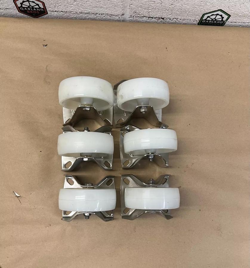 Plastic Wheel Casters - Lot of 6