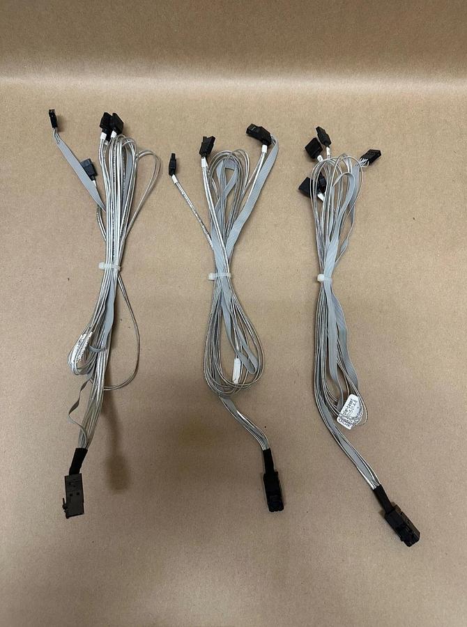 Used Adaptec CBL-00115-01-A-R 3M High Routability MiniSAS HD Cable - Lot of 3