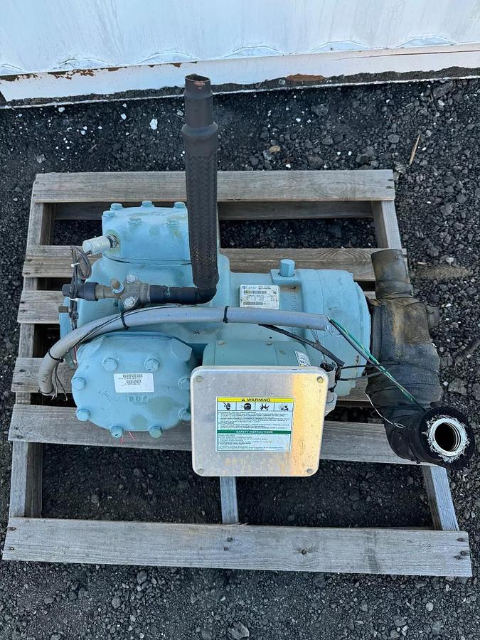 Used Carlyle 06450300 Semi-Hermetic Compressor, 15 Hp, 208-230/460V, 3 Ph